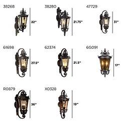 John Timberland Casa Marseille 21 3/4" High Bronze Outdoor Wall Light