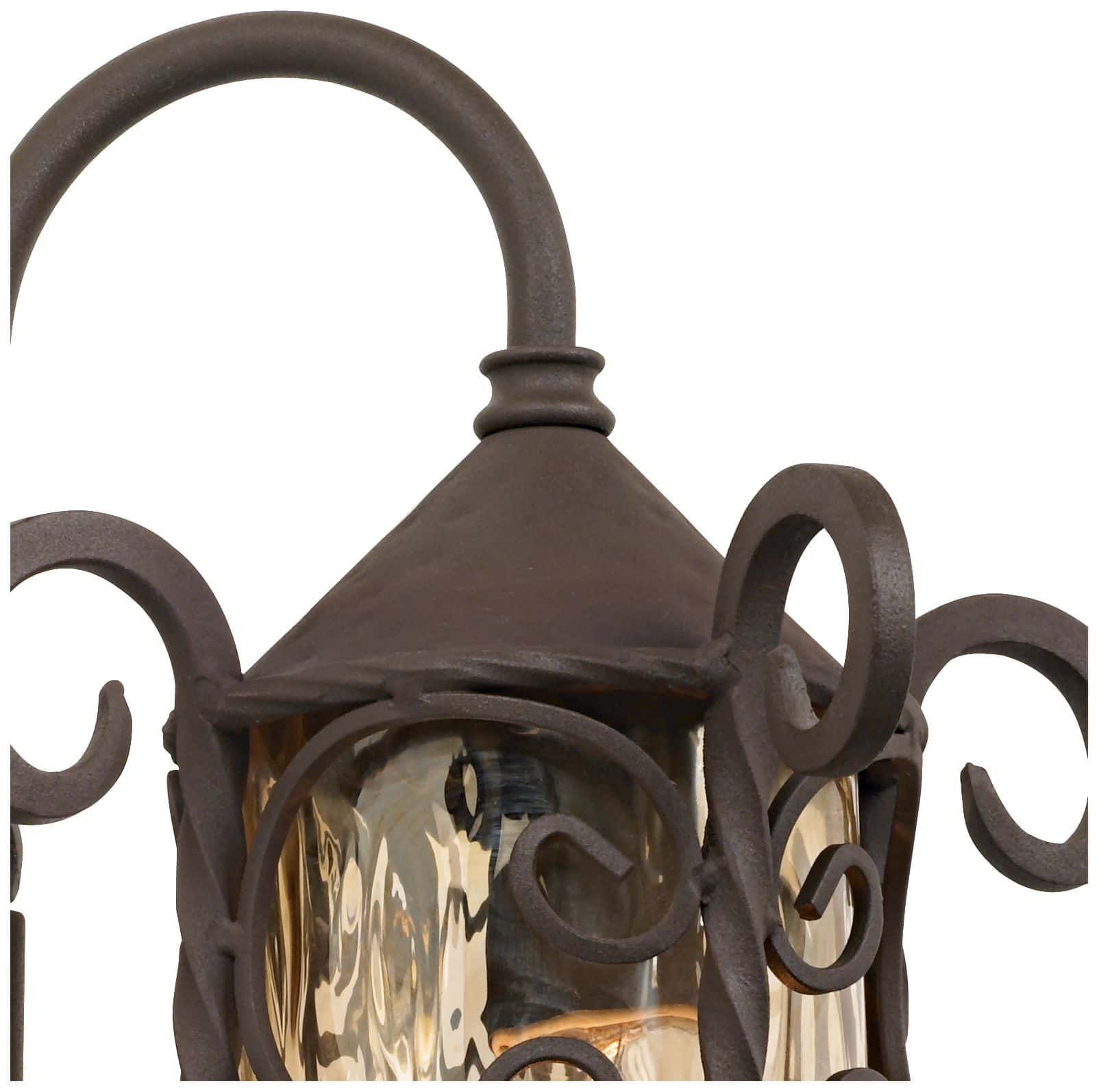 John Timberland Casa Seville 13 1/4" High Iron Scroll Traditional Outdoor Wall Light