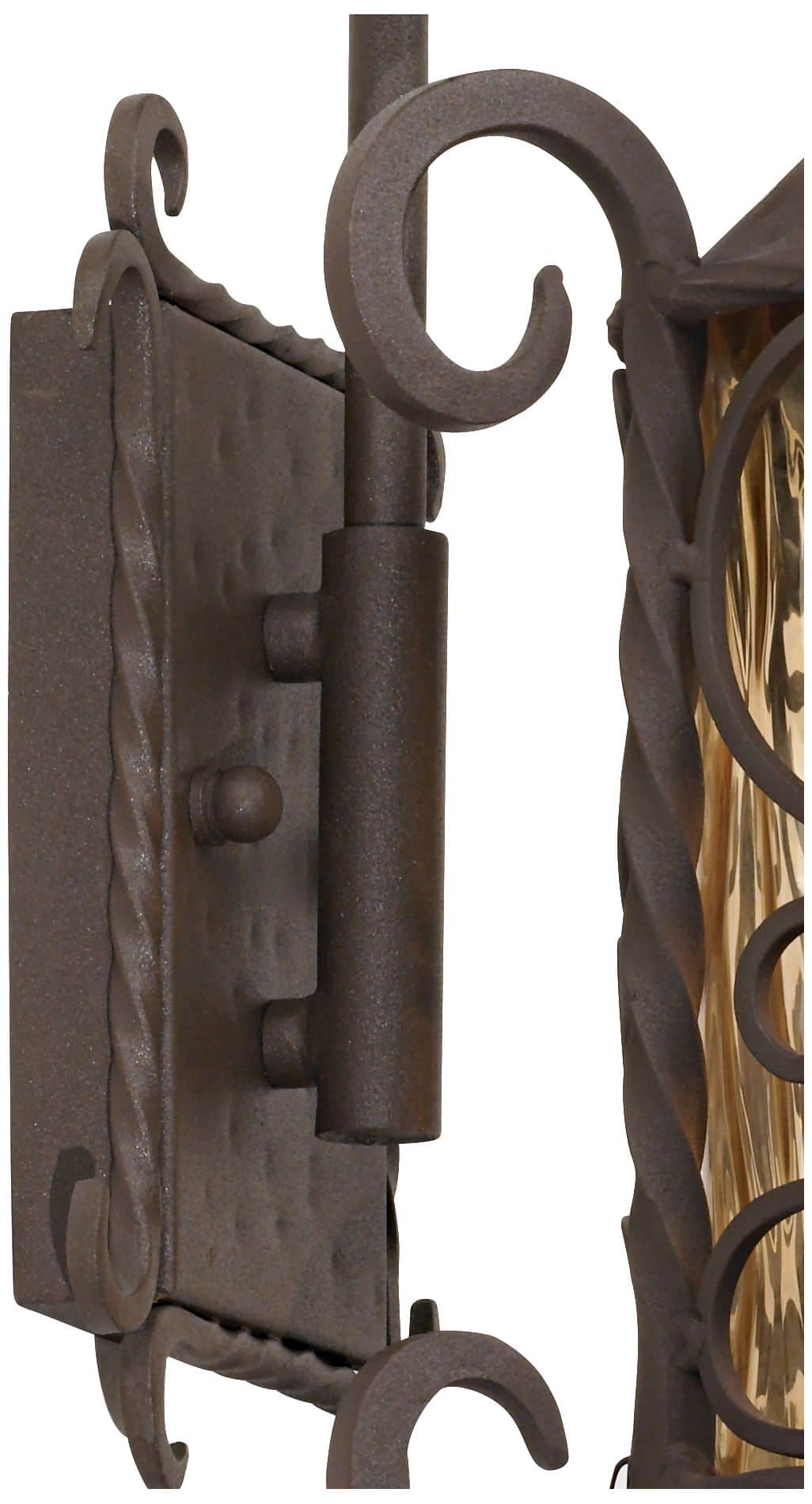 John Timberland Casa Seville 13 1/4" High Iron Scroll Traditional Outdoor Wall Light