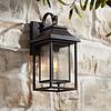 John Timberland Cecile 15 1/4" High Bronze Box Lantern Outdoor Wall Light