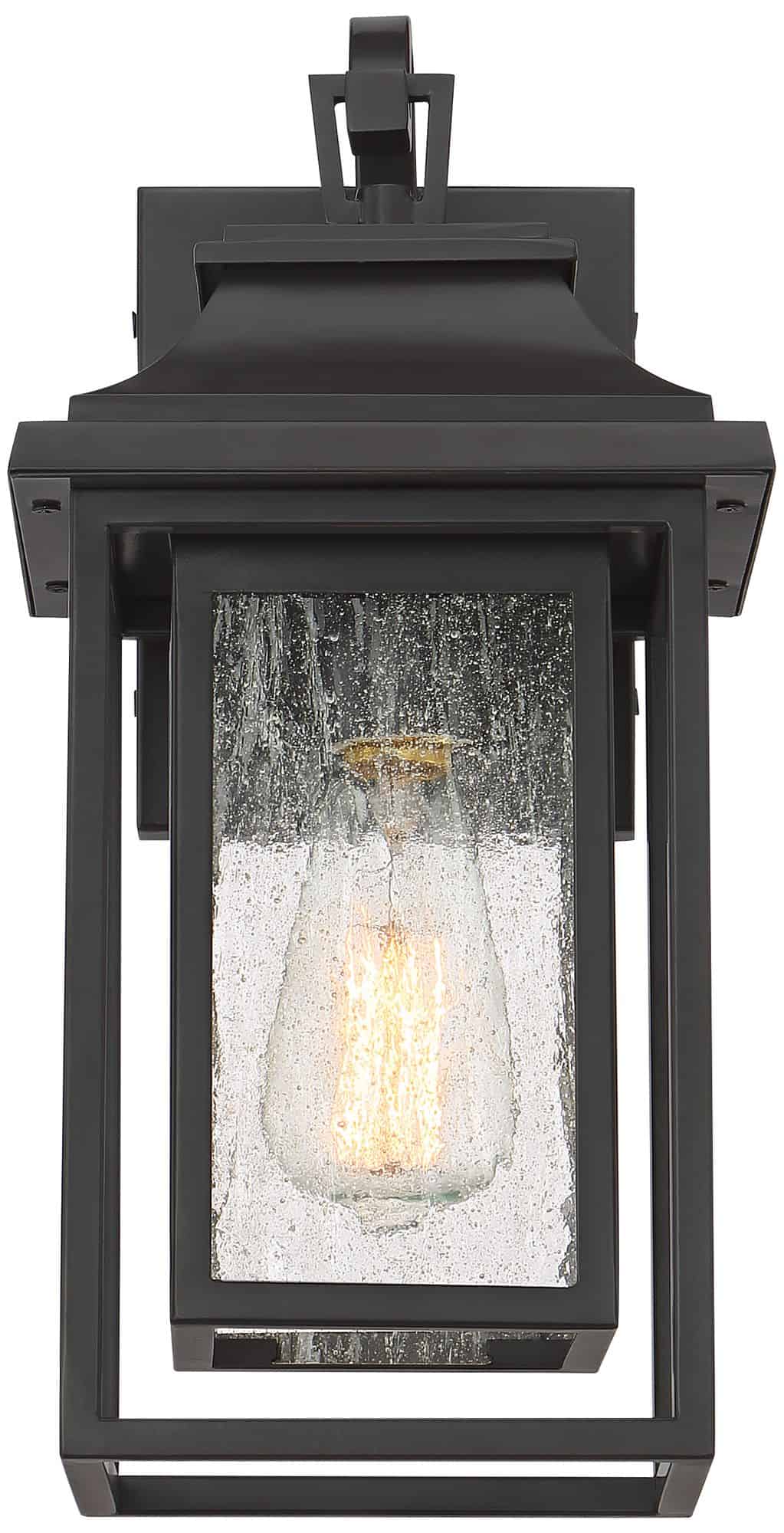 John Timberland Cecile 15 1/4" High Bronze Box Lantern Outdoor Wall Light