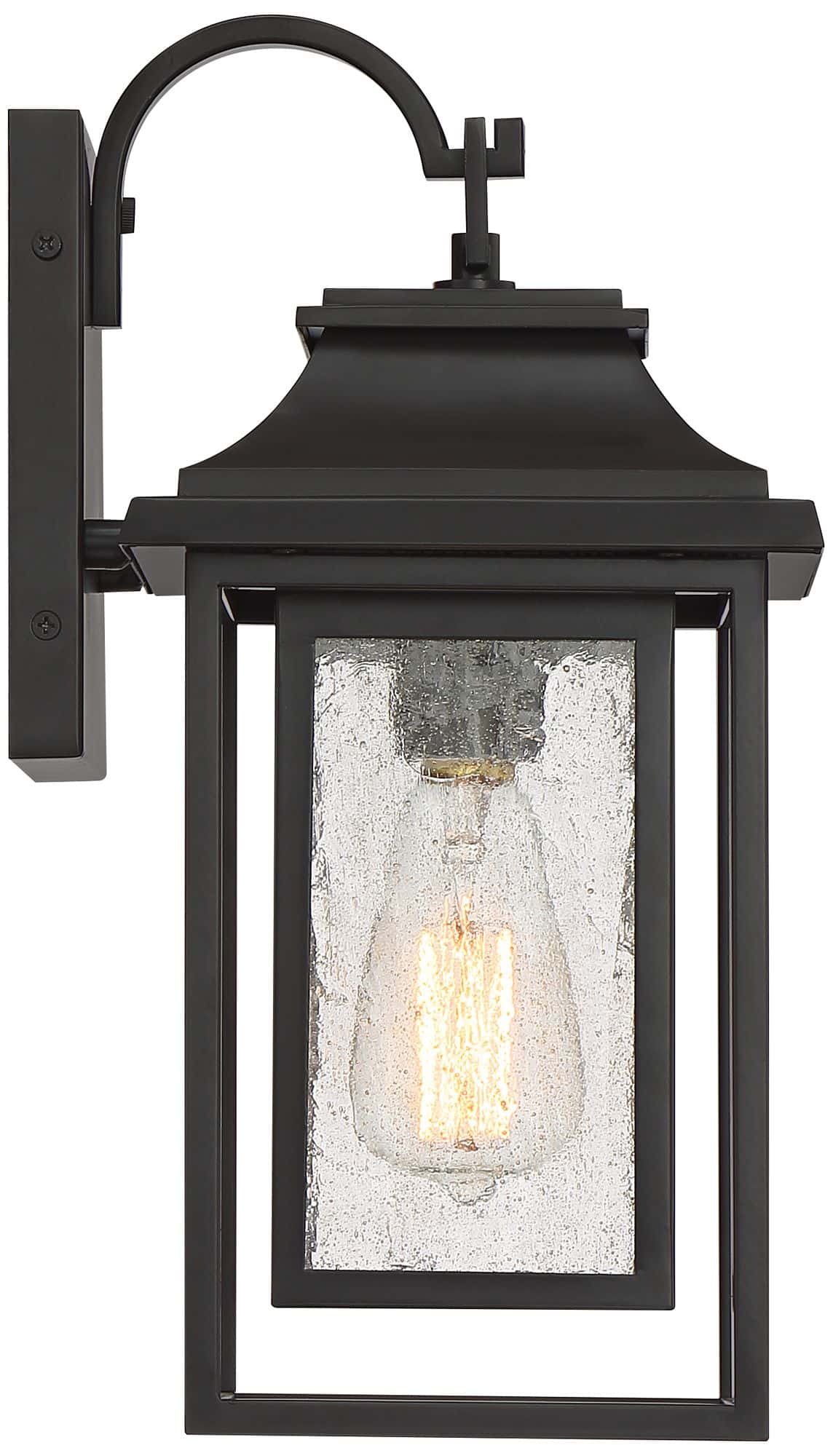 John Timberland Cecile 15 1/4" High Bronze Box Lantern Outdoor Wall Light