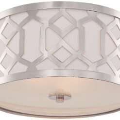 Crystorama Jennings 16 1/4" Wide Nickel Ceiling Light