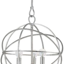 Crystorama Solaris 12" Wide 3-Light Modern Orb Pendant Light
