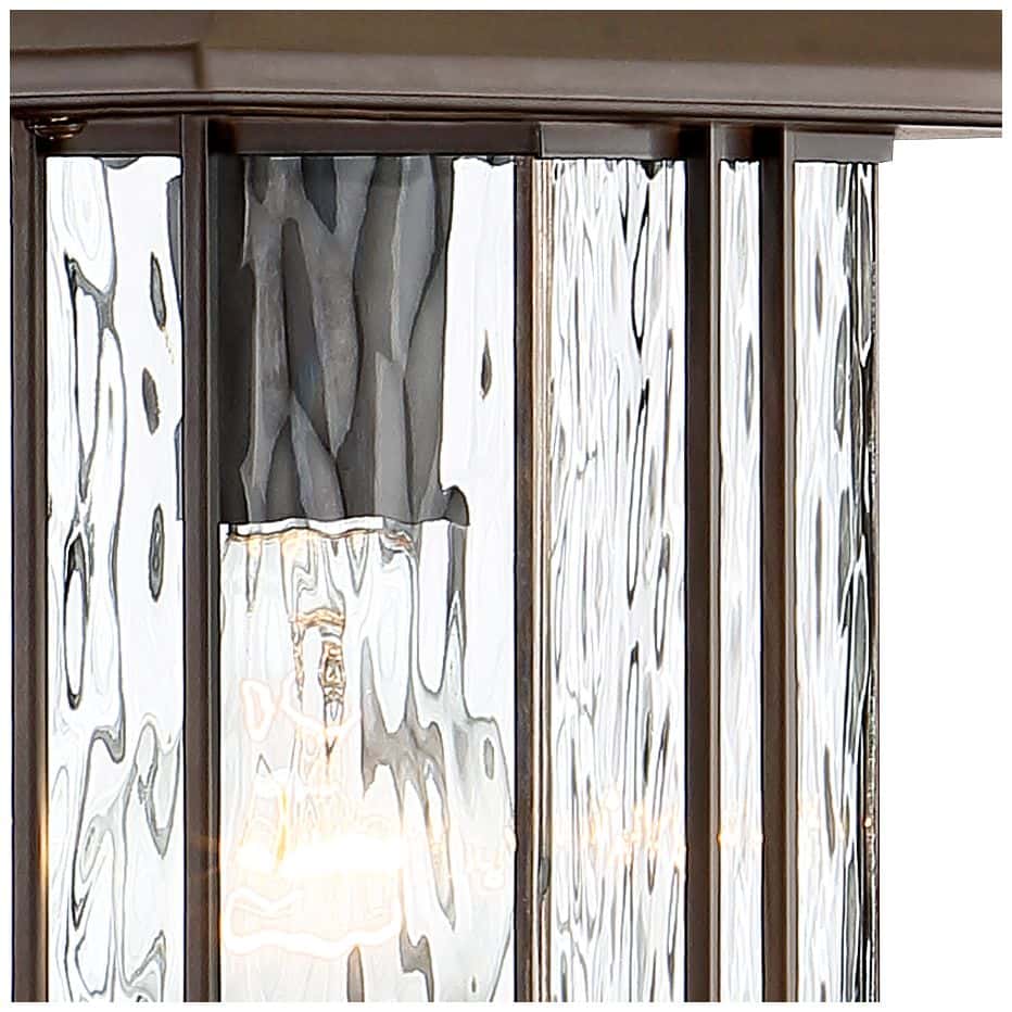 John Timberland Deaver 15 1/4" High Bronze Motion Sensor Outdoor Wall Light Set of 2