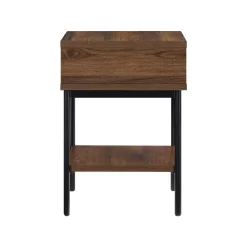 Better Homes & Gardens Wyatt Geo End Table, Walnut Finish