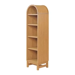Better Homes & Gardens Juliet Narrow Arch Bookcase, Light Honey Finish