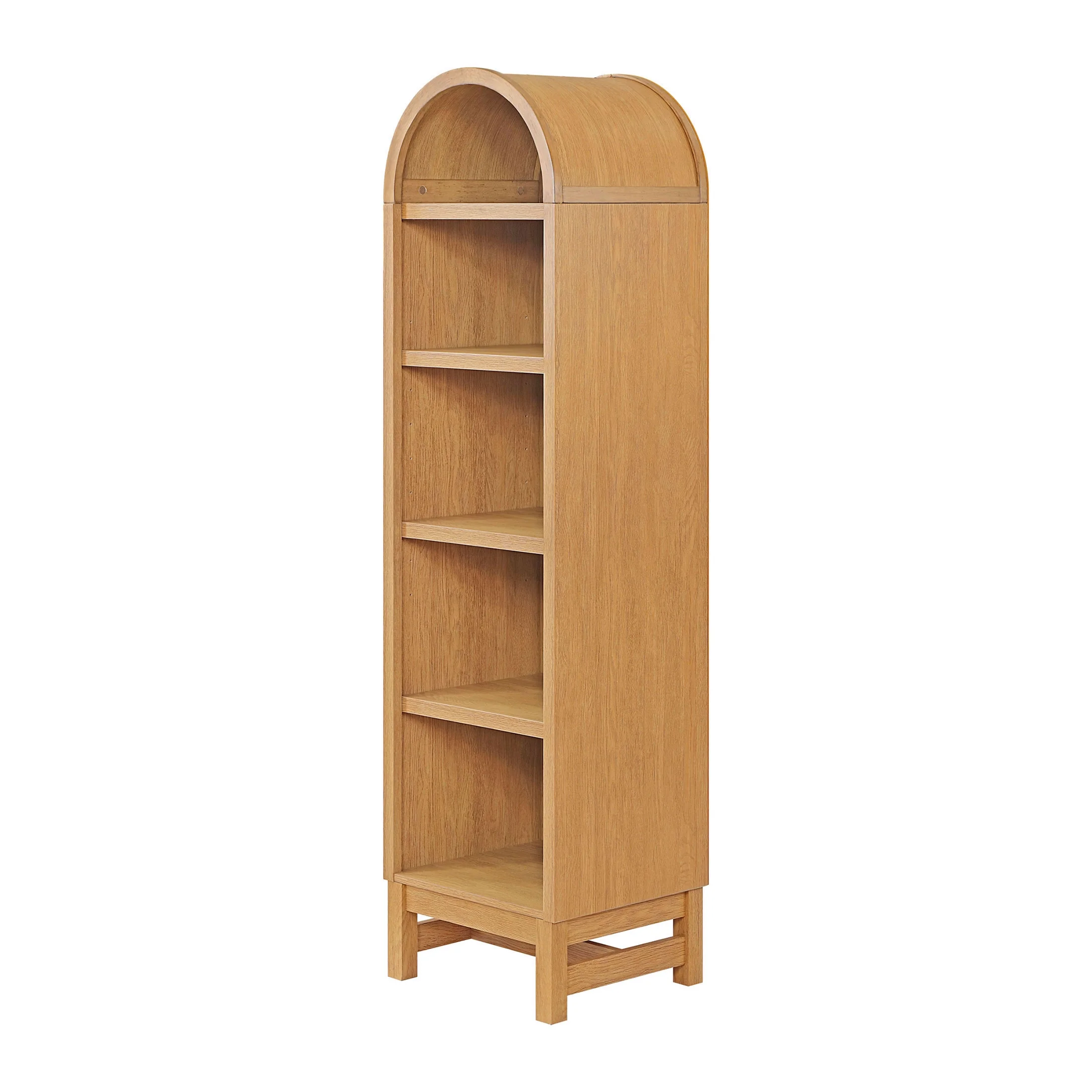Better Homes & Gardens Juliet Narrow Arch Bookcase, Light Honey Finish