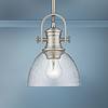 Golden Lighting Hines 7" Wide Pewter Mini Pendant Light