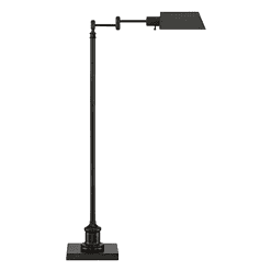 Regency Hill Jenson Adjustable Height Bronze Swing Arm Pharmacy Floor Lamp