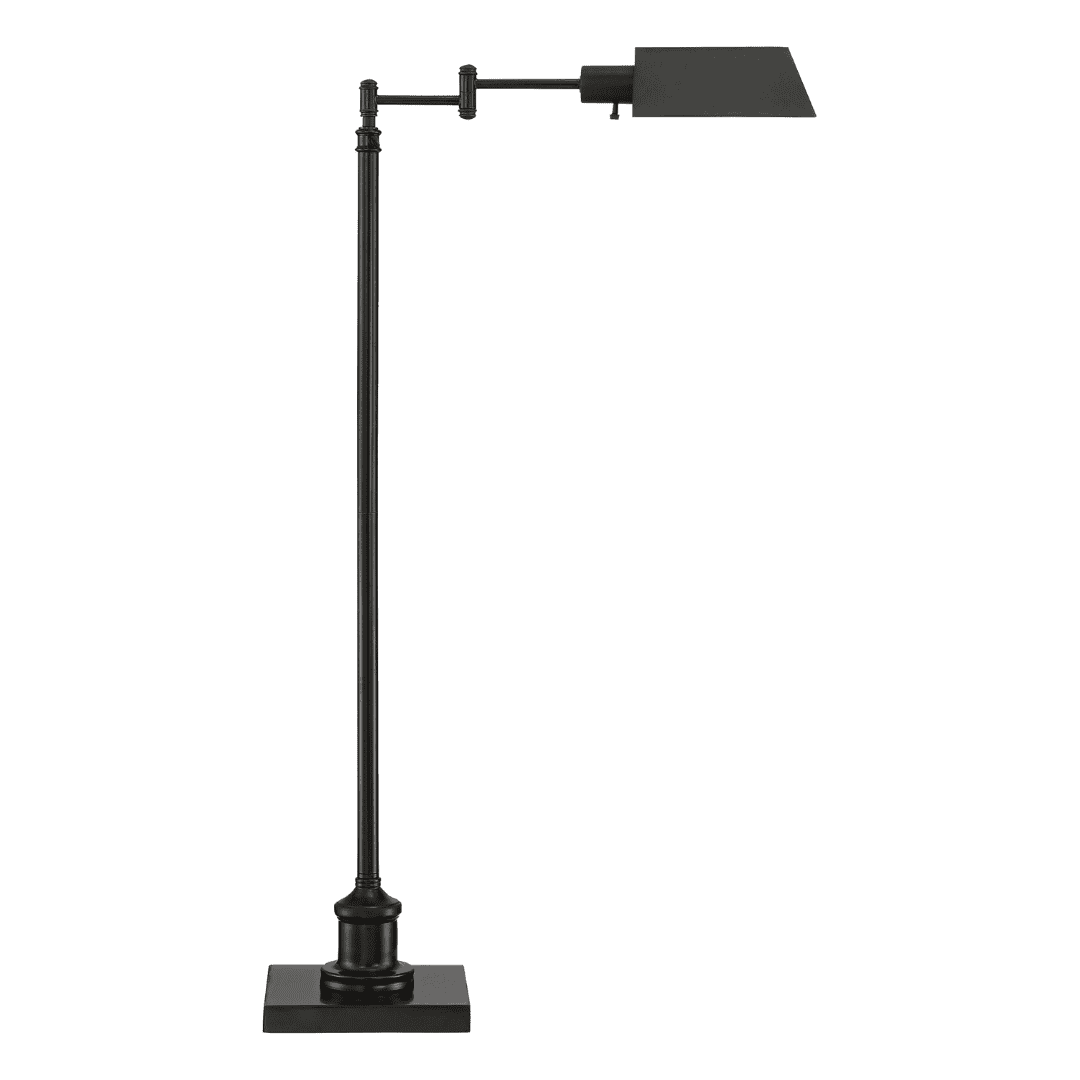 Regency Hill Jenson Adjustable Height Bronze Swing Arm Pharmacy Floor Lamp
