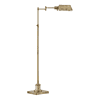 Regency Hill Jenson Adjustable Height Brass Swing Arm Pharmacy Floor Lamp