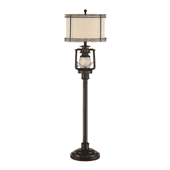 Barnes and Ivy Henson 63" Rustic Lantern Floor Lamp with Night Light