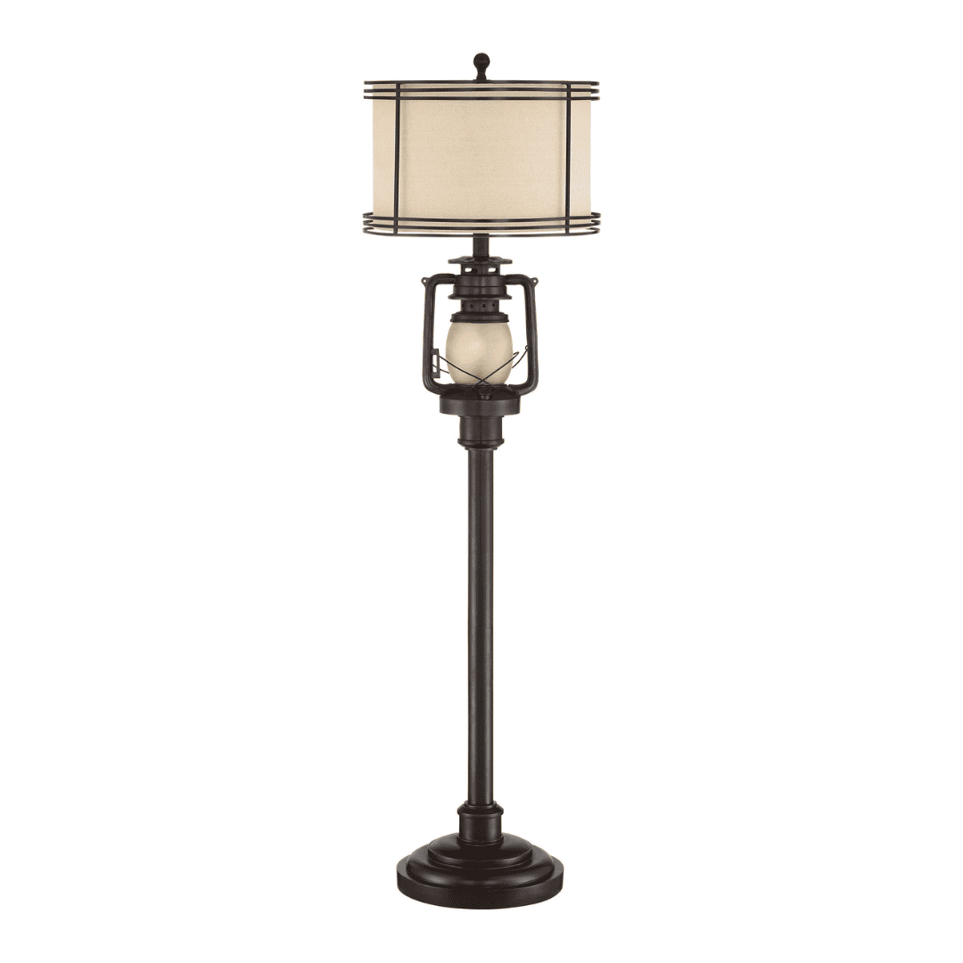 Barnes and Ivy Henson 63" Rustic Lantern Floor Lamp with Night Light