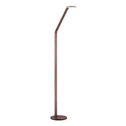 Possini Euro Magnum Adjustable Height French Bronze Task LED Floor Lamp