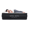 King Koil Luxury Plush Pillow Top Queen Size Air Mattress with Built-in High-Speed Pump