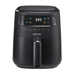 CRUX x Marshmello 3.0 QT Digital Air Fryer with TurboCrisp Technology, Black