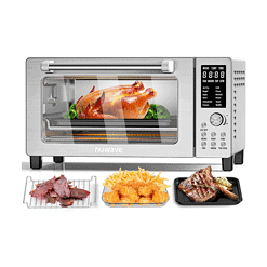 Nuwave Bravo Pro Smart 21QT Toaster Oven Air Fryer Combo, 1800W, Stainless Steel