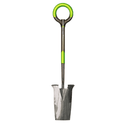 Radius Garden 201 PRO Ergonomic Stainless Steel Spade, Original Green, One Size