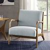 INK + IVY Novak Light Blue Fabric Mid-Century Modern Lounge Chair