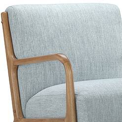 INK + IVY Novak Light Blue Fabric Mid-Century Modern Lounge Chair