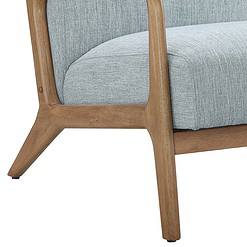 INK + IVY Novak Light Blue Fabric Mid-Century Modern Lounge Chair