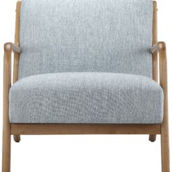 INK + IVY Novak Light Blue Fabric Mid-Century Modern Lounge Chair