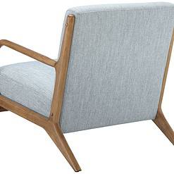 INK + IVY Novak Light Blue Fabric Mid-Century Modern Lounge Chair