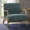 INK + IVY Novak Teal Fabric Lounge Chair