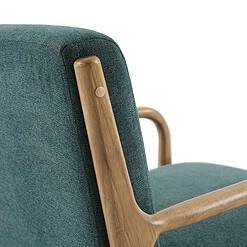 INK + IVY Novak Teal Fabric Lounge Chair
