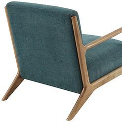 INK + IVY Novak Teal Fabric Lounge Chair