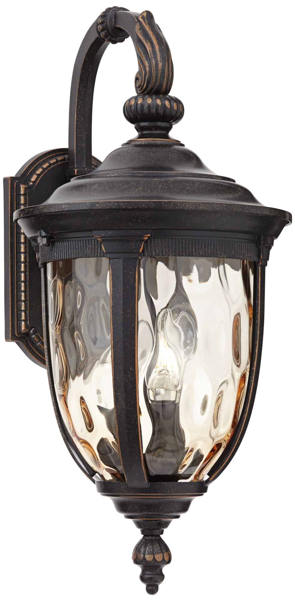 John Timberland Bellagio 20 1/2" Bronze Downbridge Outdoor Wall Light