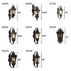 John Timberland Casa Marseille 19" Bronze Scroll Outdoor Wall Light