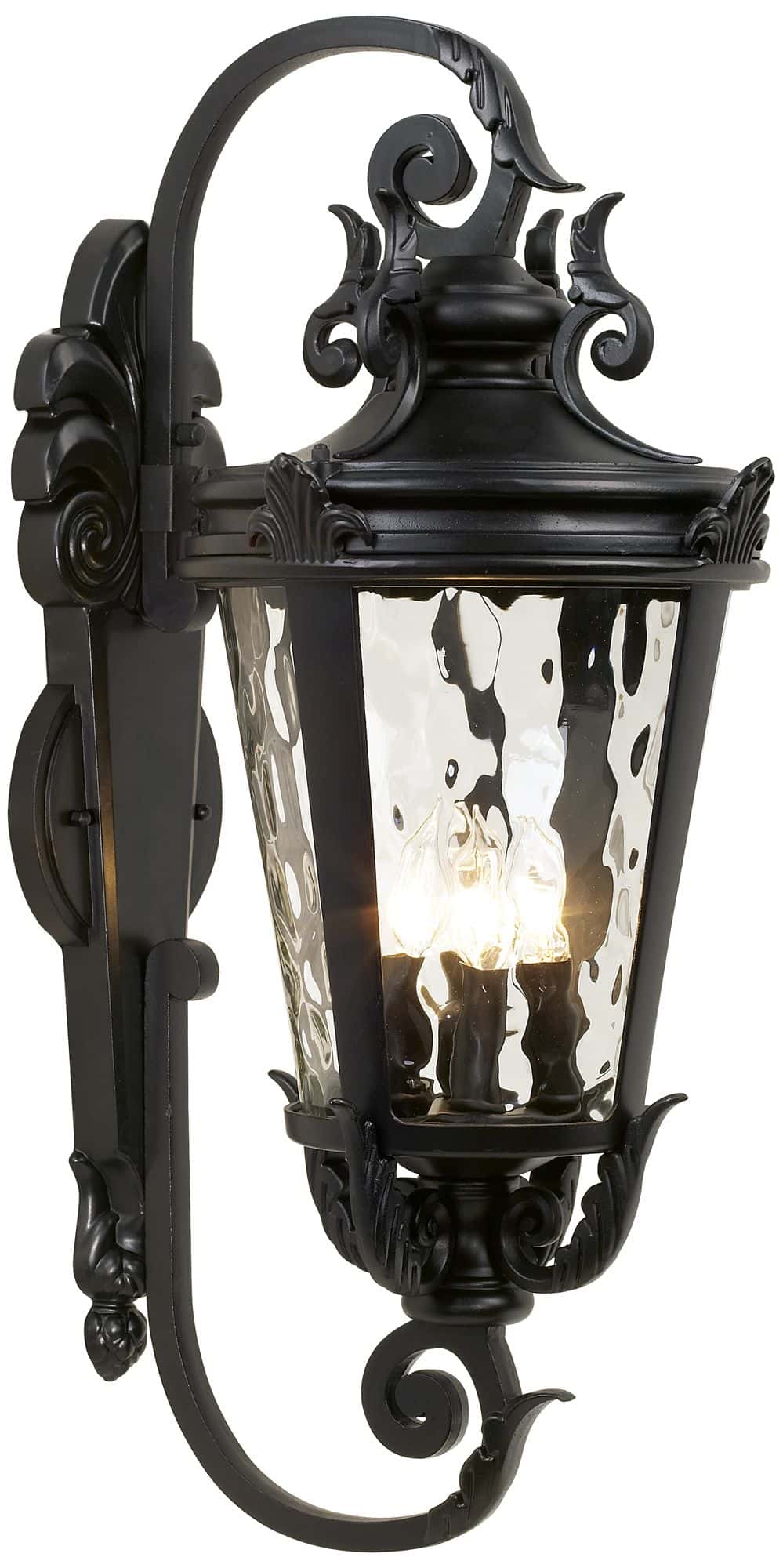 John Timberland Casa Marseille 27 1/2" High Black Outdoor Wall Light