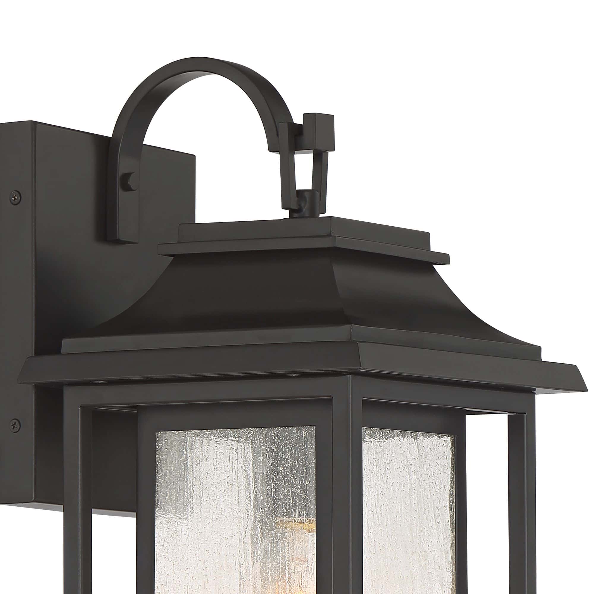 John Timberland Cecile 18 1/4" Bronze Lantern Box Outdoor Wall Light