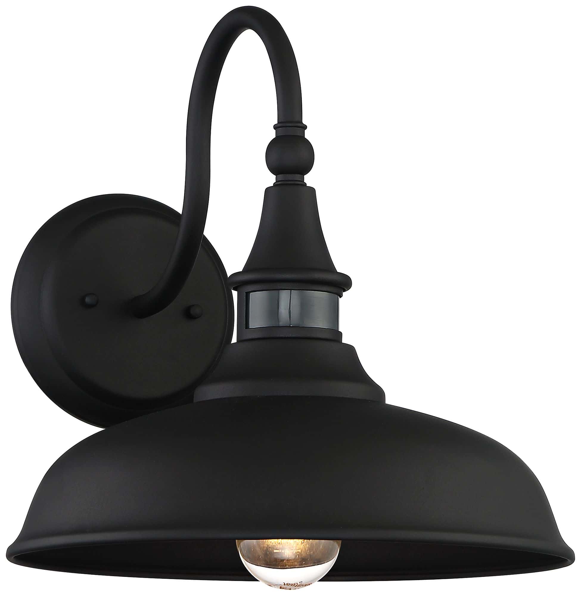 John Timberland Gough 12 1/2" Black Motion Sensor Outdoor Barn Light