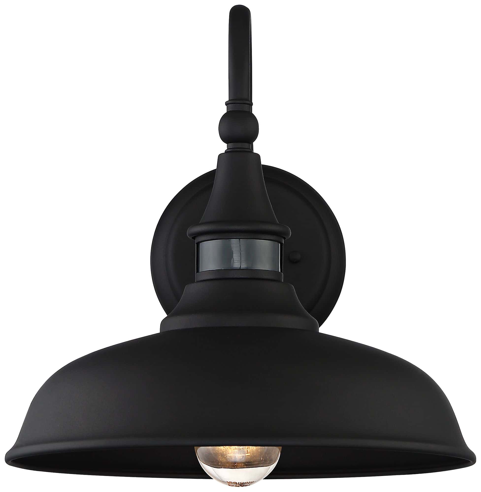 John Timberland Gough 12 1/2" Black Motion Sensor Outdoor Barn Light