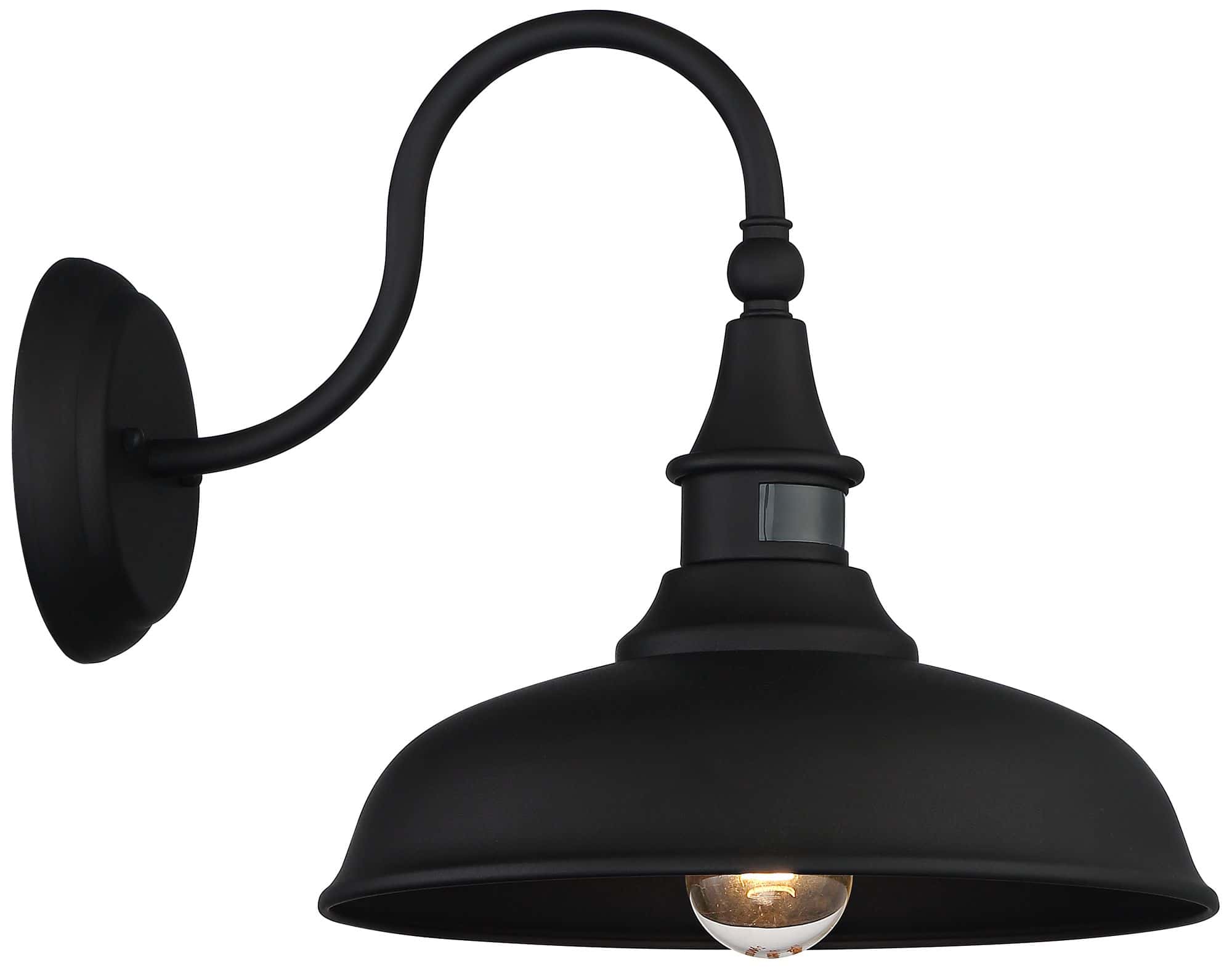 John Timberland Gough 12 1/2" Black Motion Sensor Outdoor Barn Light