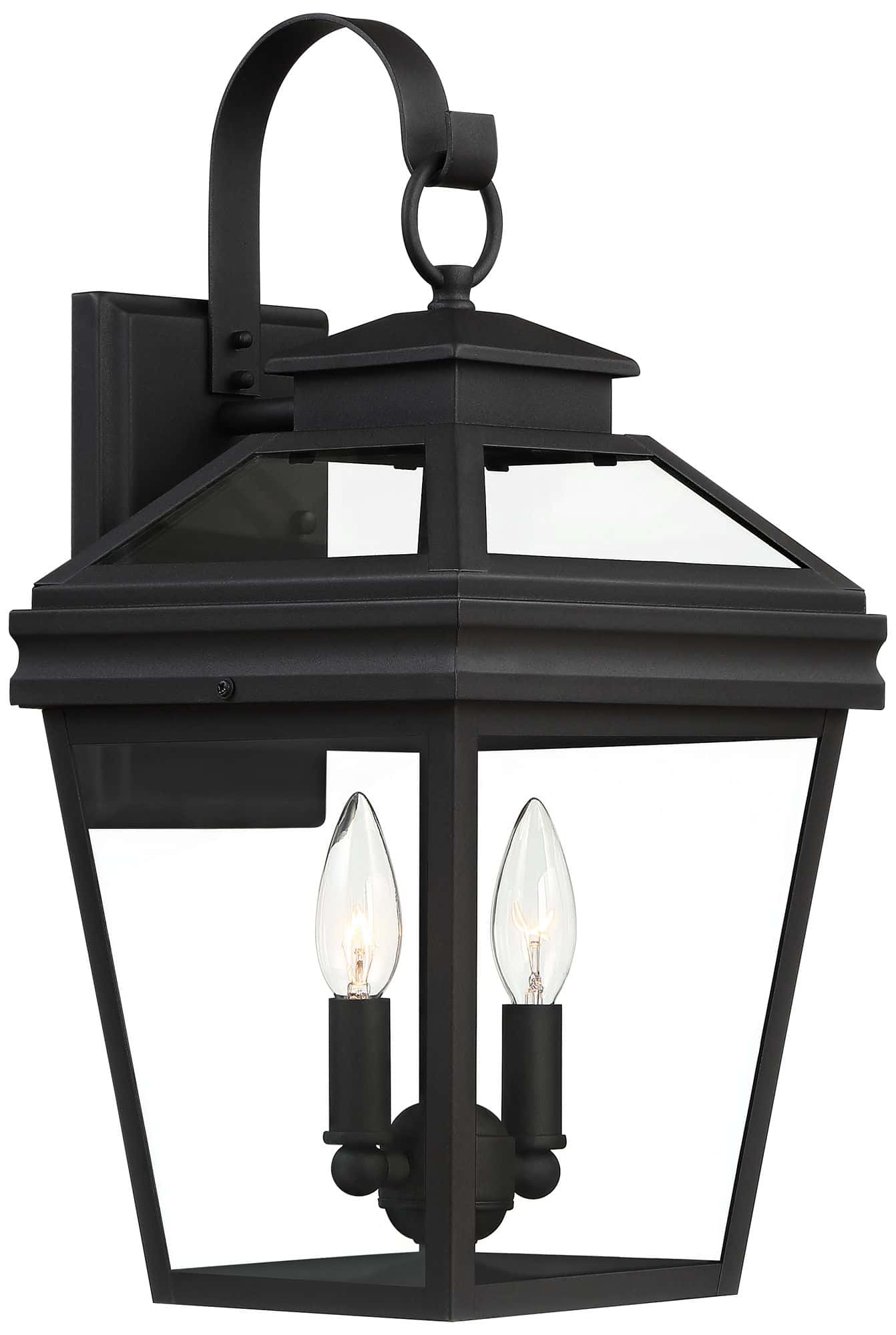 John Timberland Stratton Street 16 1/2" High Black Outdoor Wall Light