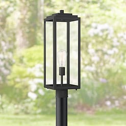 John Timberland Titan 21 3/4" High Mystic Black Outdoor Post Light