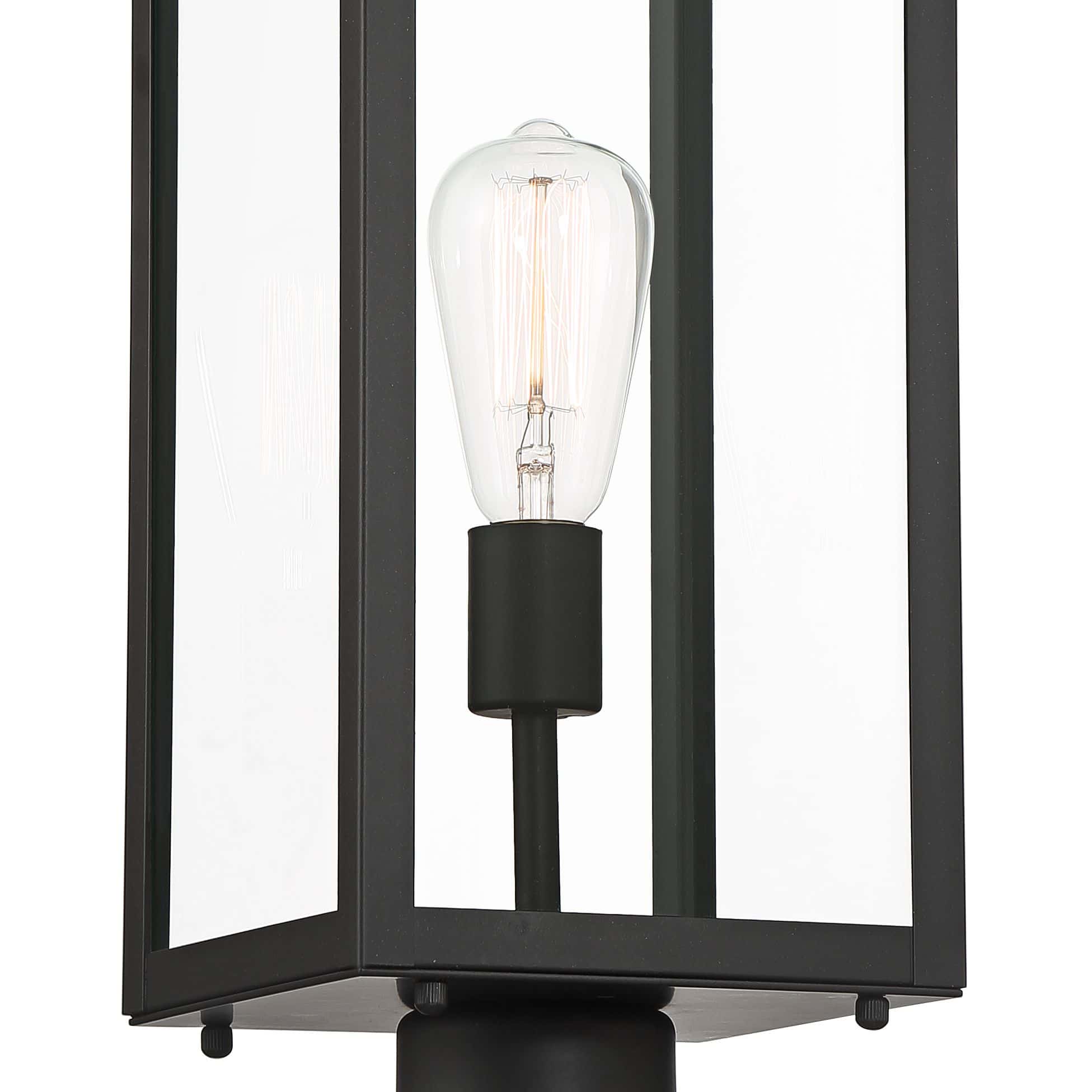 John Timberland Titan 21 3/4" High Mystic Black Outdoor Post Light