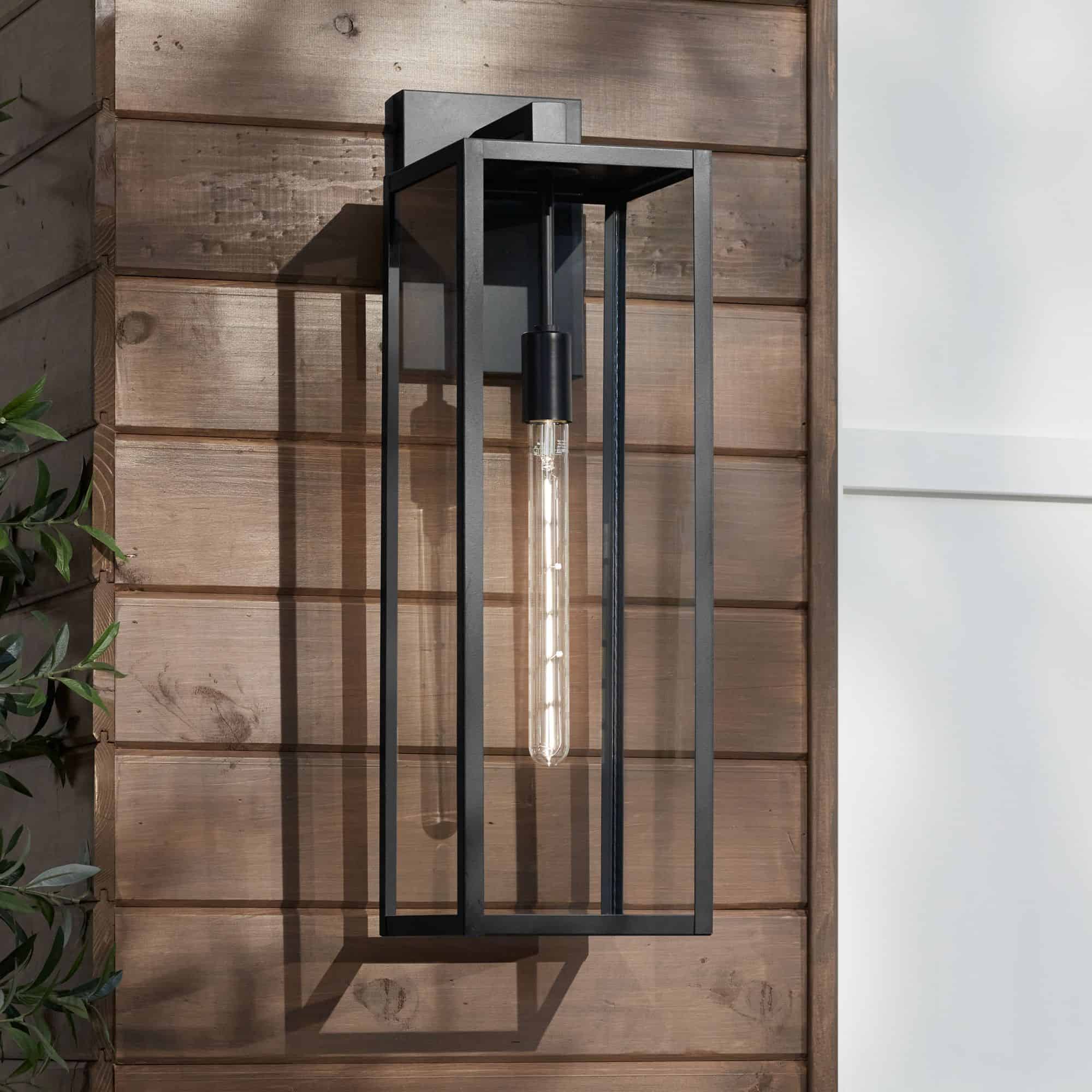 John Timberland Titan 27" High Mystic Black Outdoor Wall Light