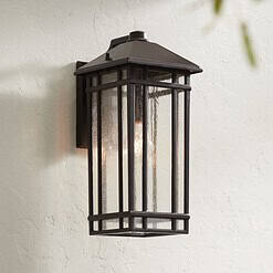 Kathy Ireland Sierra Craftsman 16 1/2" High Outdoor Wall Light