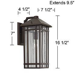 Kathy Ireland Sierra Craftsman 16 1/2" High Outdoor Wall Light