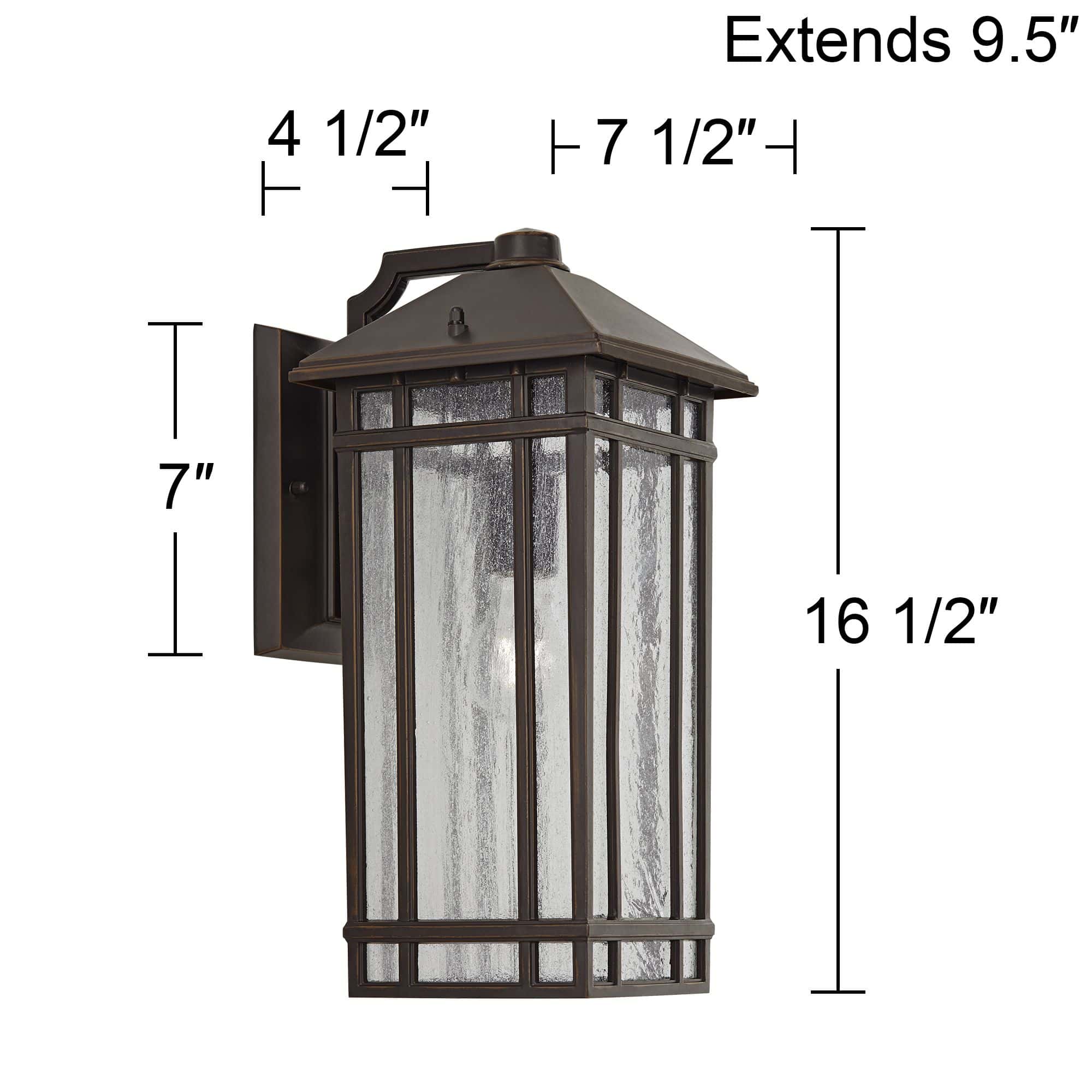 Kathy Ireland Sierra Craftsman 16 1/2" High Outdoor Wall Light
