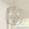 Livex Aria 22" Brushed Nickel 5-Light Open Orb Chandelier