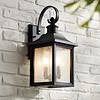 John Timberland Moray Bay 17 3/4" High Black 3-Light Outdoor Wall Light