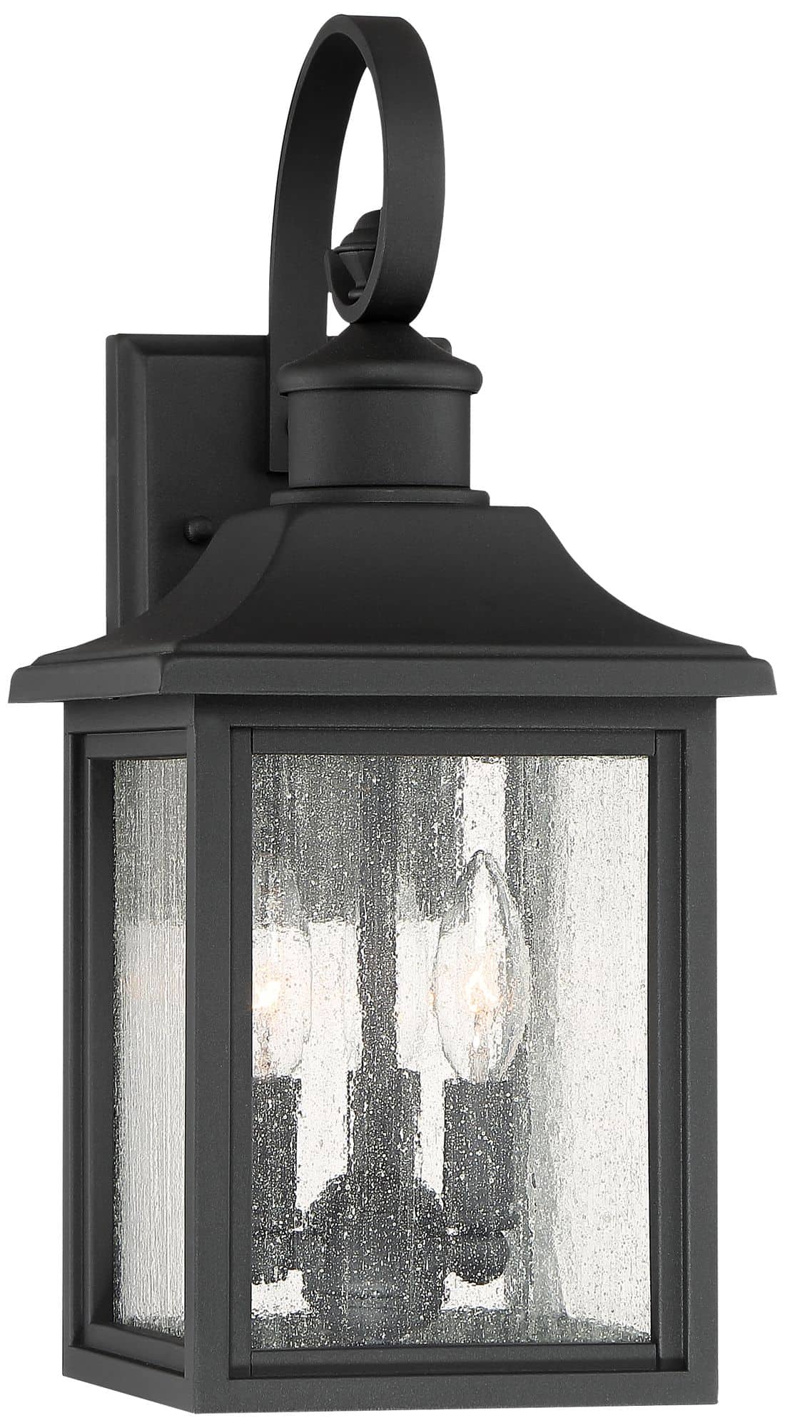 John Timberland Moray Bay 17 3/4" High Black 3-Light Outdoor Wall Light