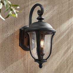 John Timberland Park Sienna 22 1/4" High Downbridge Arm Outdoor Wall Light