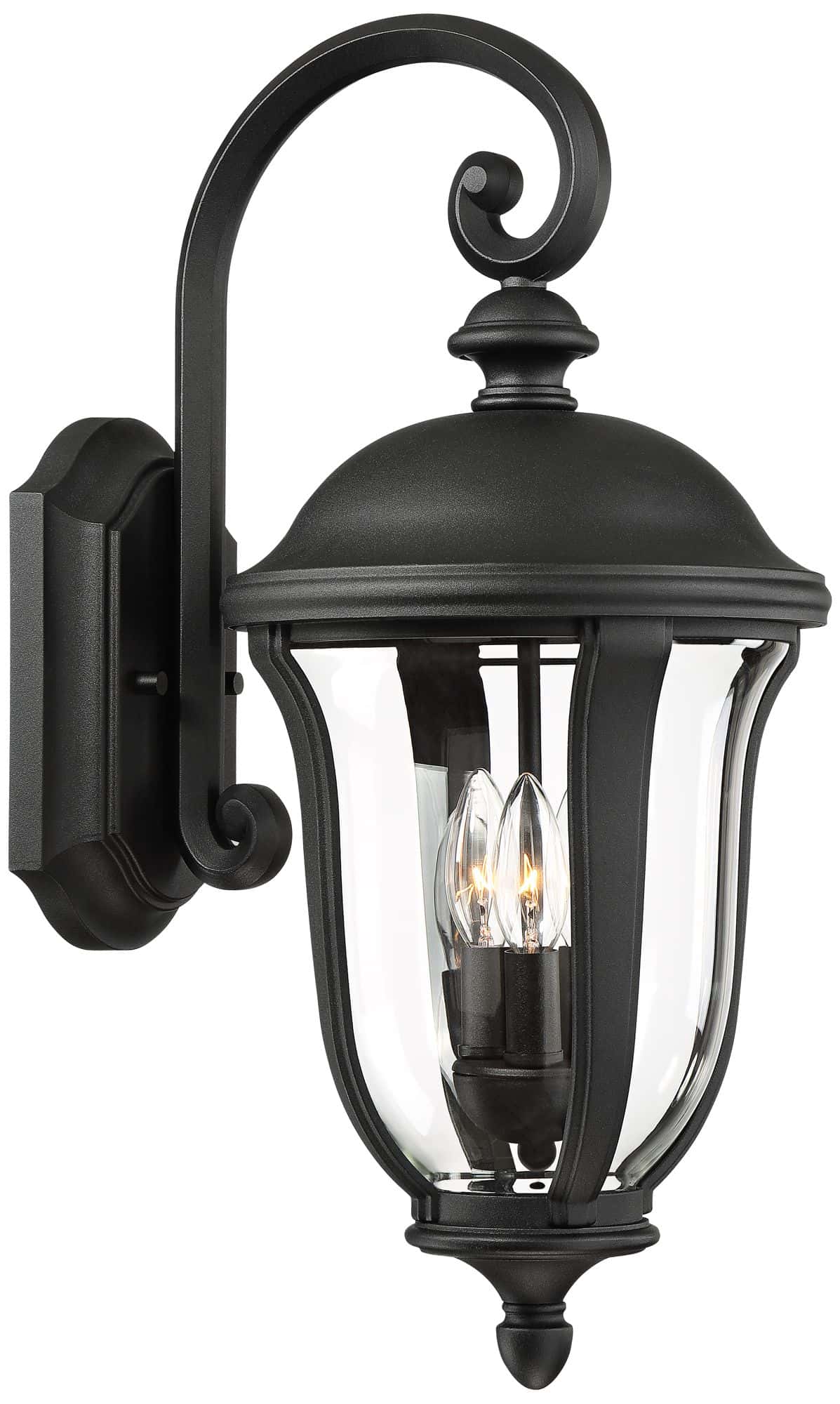 John Timberland Park Sienna 22 1/4" High Downbridge Arm Outdoor Wall Light